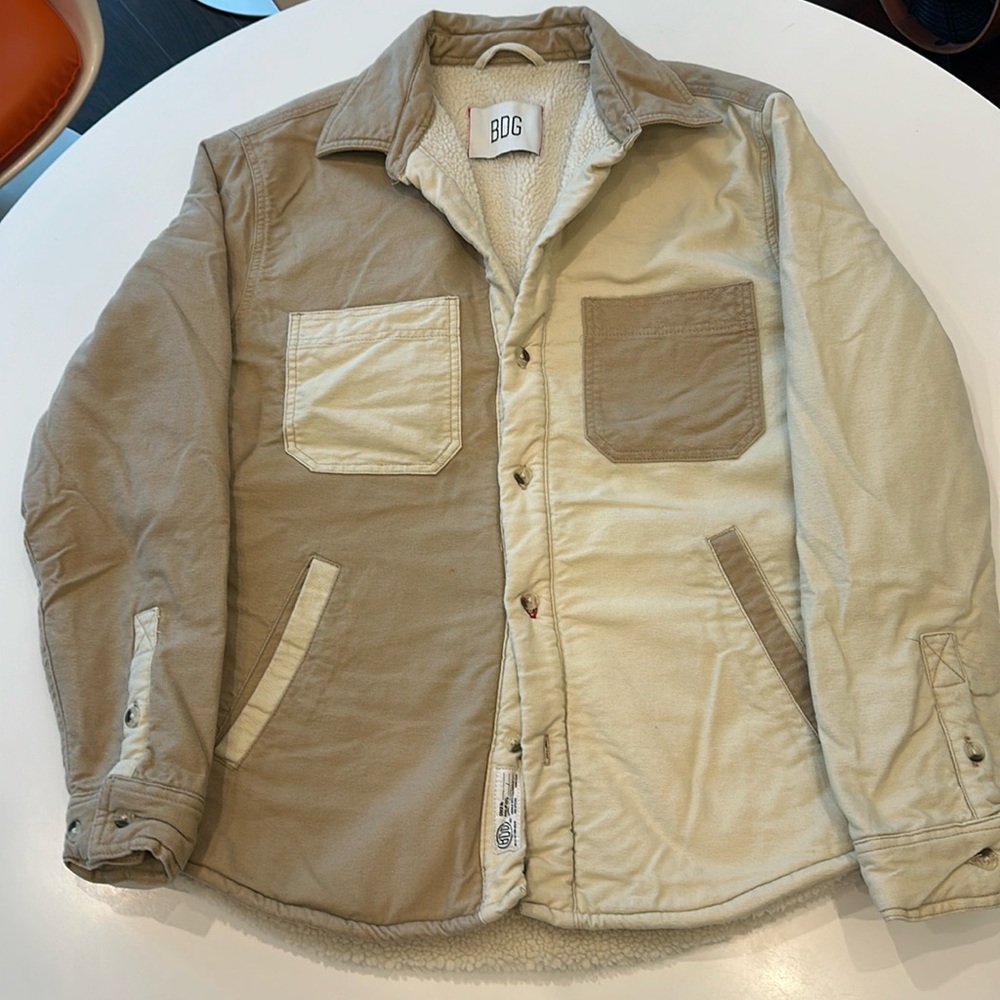 BDG Urban Outfitters Cotton Fleece shirt jacket